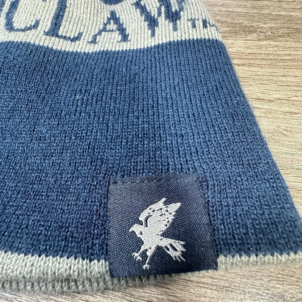 Universal Studios Harry Potter Ravenclaw Reversible Beanie Blue Gray Stripe